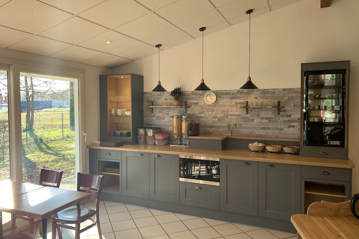 daily buffet breakfast (eur 8.30 per person)