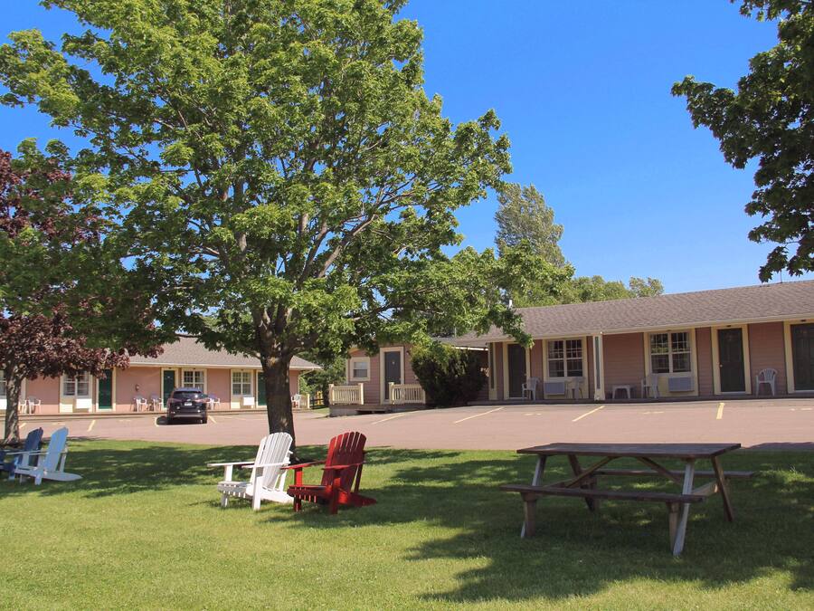 Outdoor banquet area