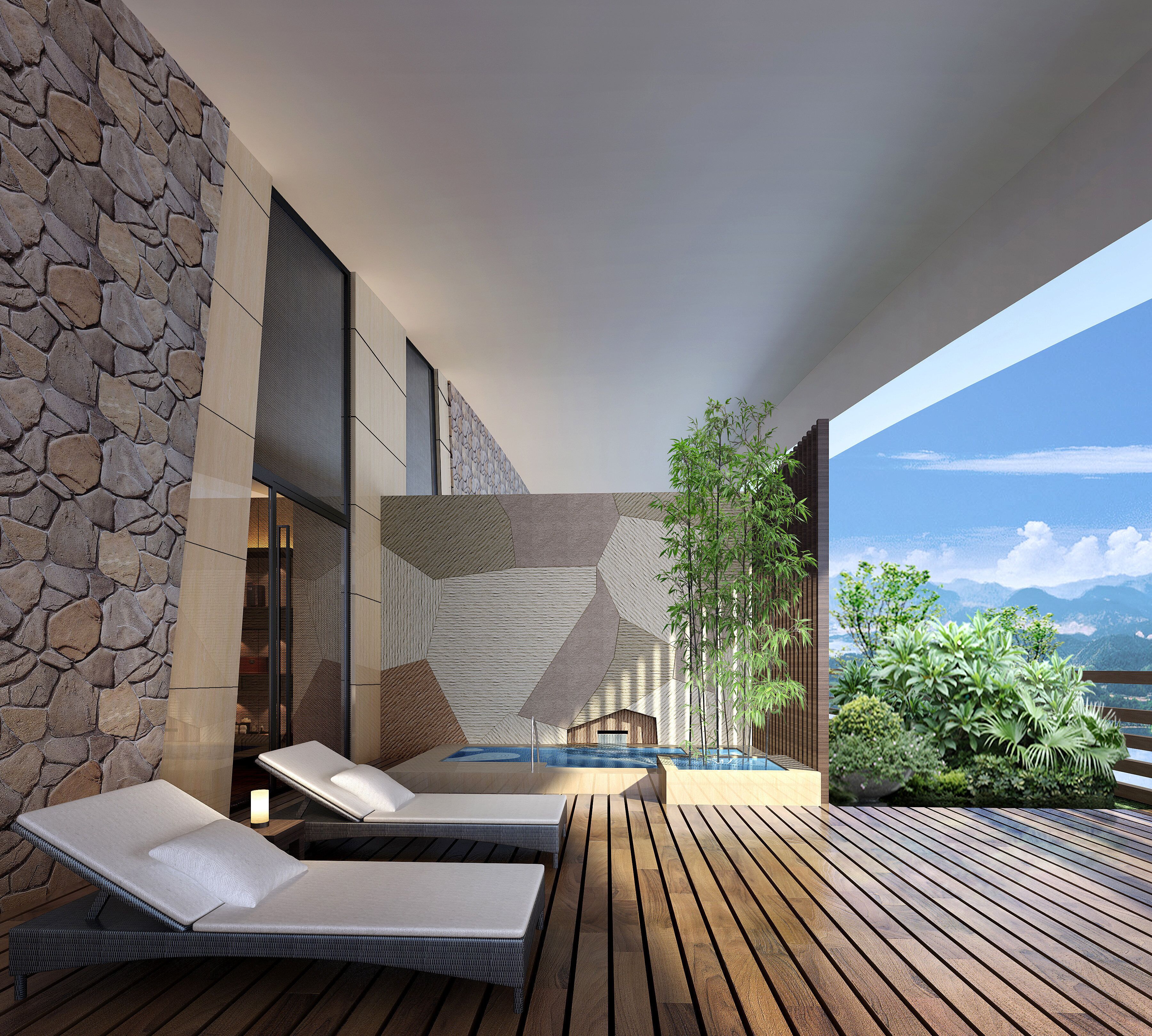 Sauna, body wraps, facials, massage/treatment rooms