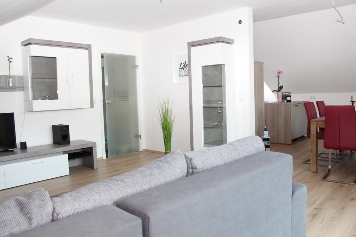Premium Apartment, 2 Bedrooms, Balcony (Apartment Loeffelstiel) | Living area | Flat-screen TV, iPod dock, MP3 dock