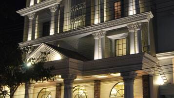 Front of property – evening/night