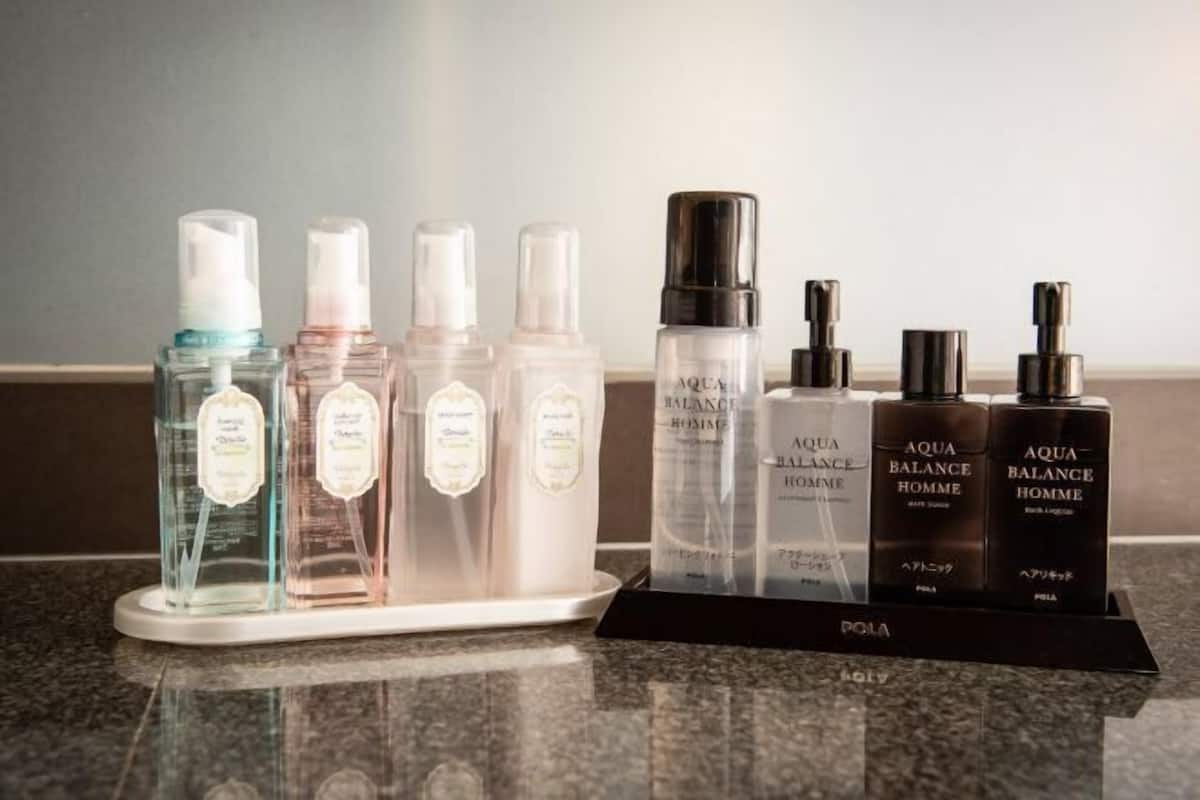 Bathroom amenities | Free toiletries, hair dryer, slippers, bidet