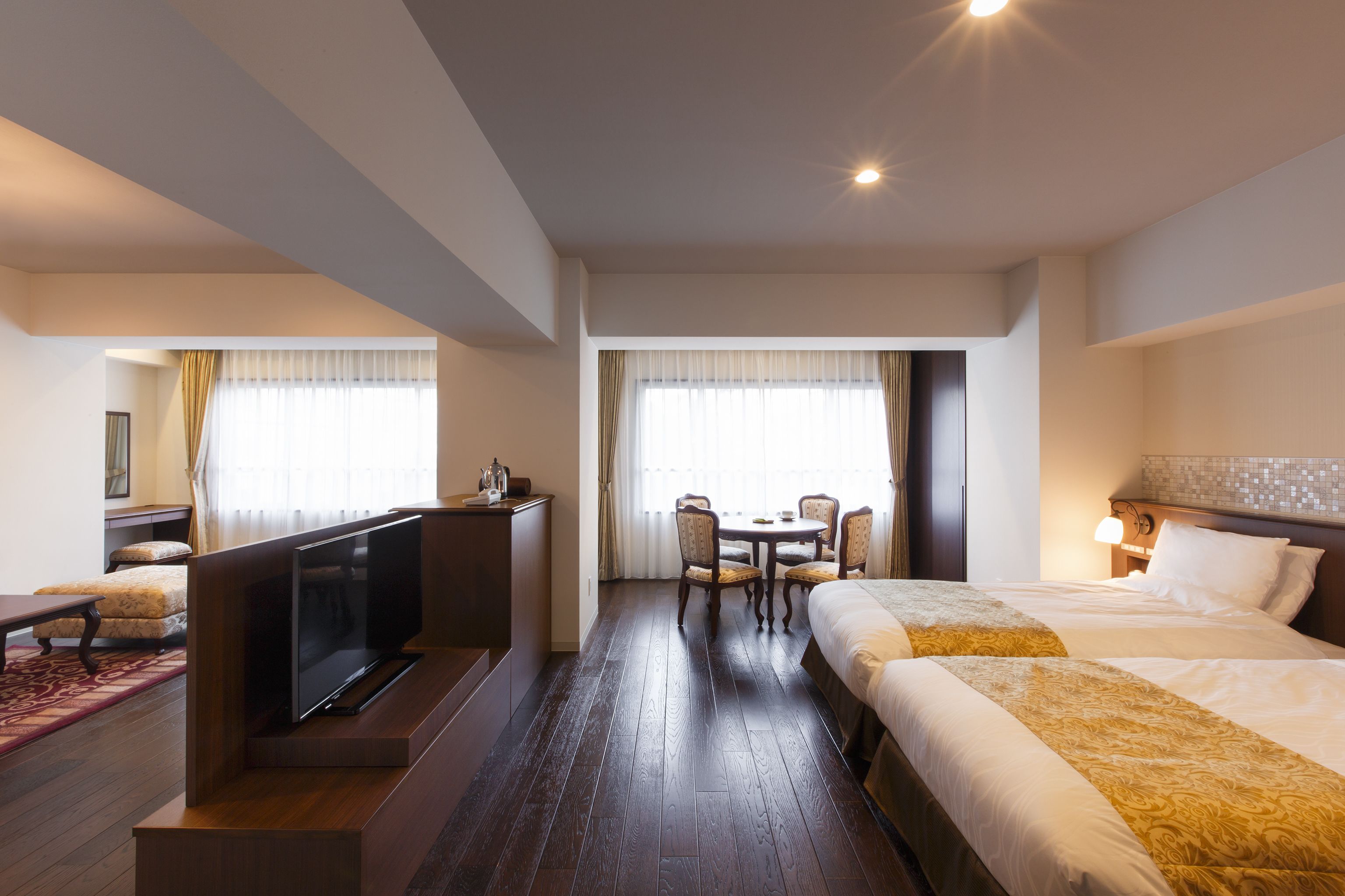 basic twin room (taisho roman) [not for single use] | 1 bedroom, premium bedding, in-room safe, blackout curtains