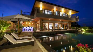 Front of property – evening/night