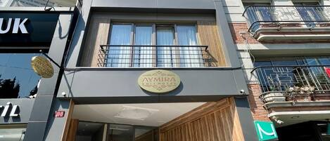 Majoituspaikan julkisivu