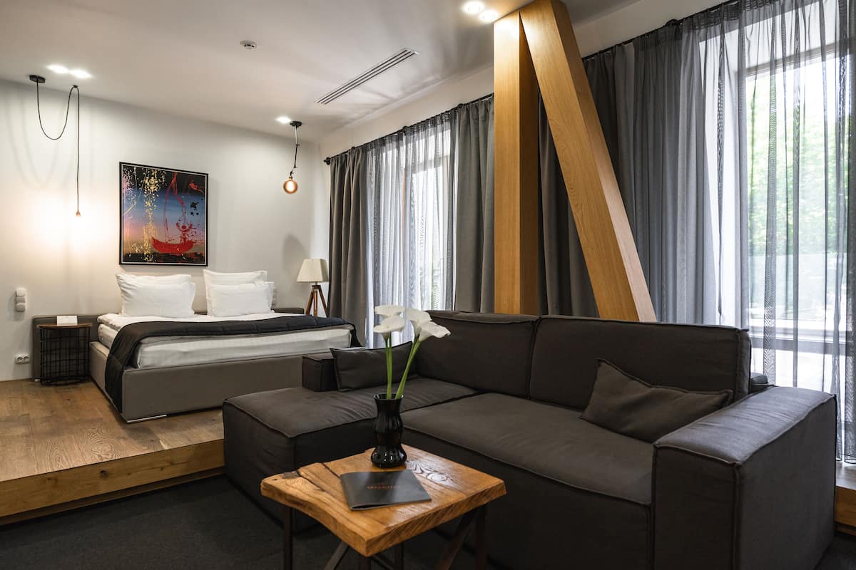 Luxury-Suite, 1 Doppelbett | Hochwertige Bettwaren, Select-Comfort-Betten, Minibar, Zimmersafe