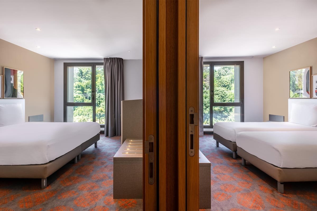 family room, 1 king bed, connecting rooms | premium bedding, in-room safe, desk, soundproofing