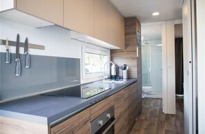 Classic Cabin, 2 Bedrooms, Patio, Beachside | Private kitchen - First Camp Orsa (Orsa)