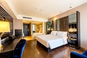 Minibar, in-room safe, desk, blackout curtains