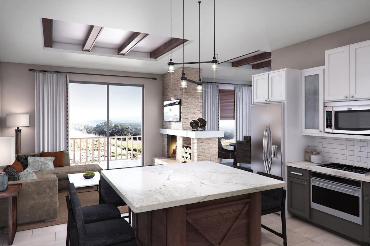 Appart'hÎtel Présidentiel, 2 chambres | Cuisine privée | Grand réfrigérateur, micro-ondes, four, plaque de cuisson