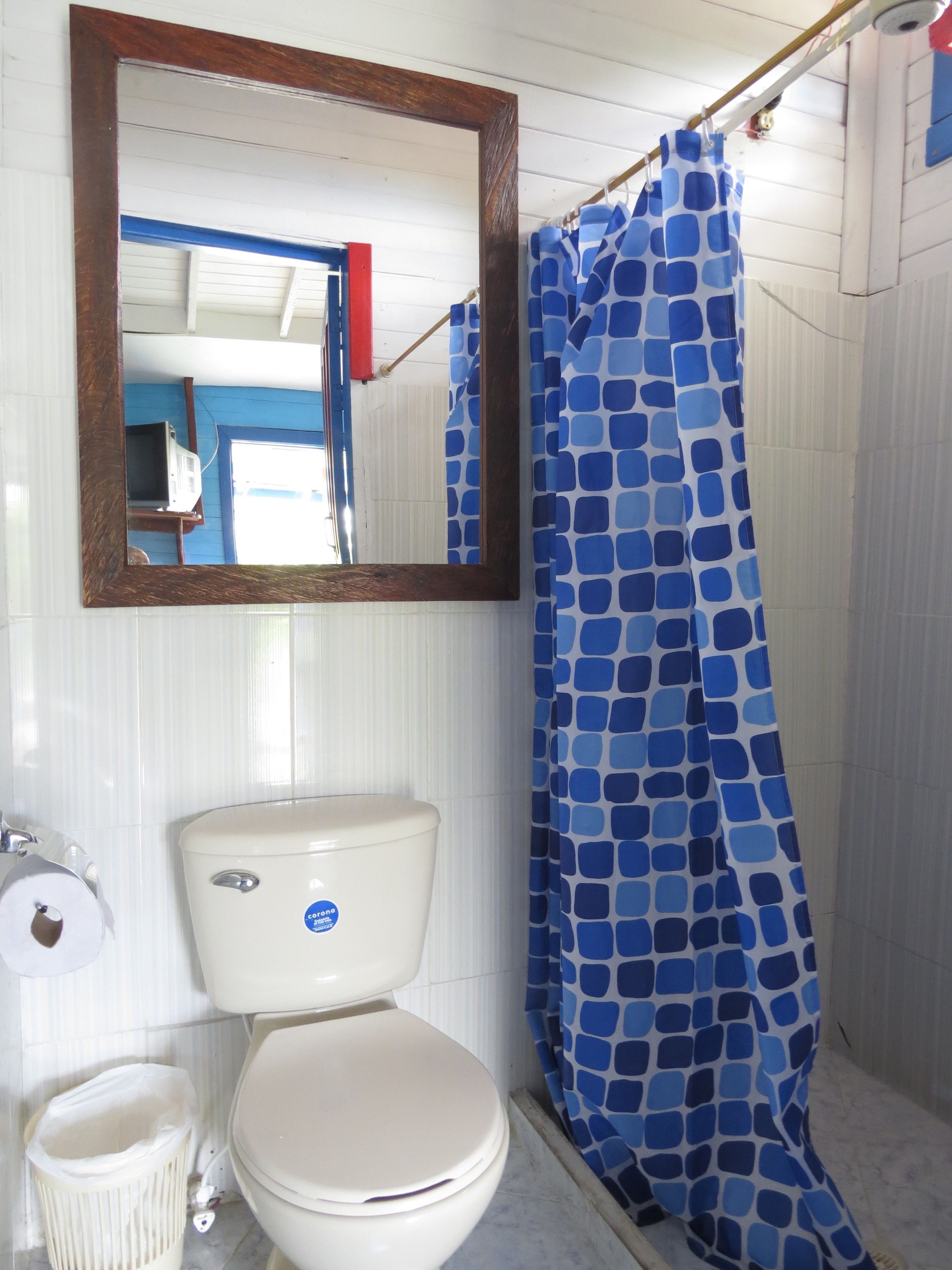 family room | bathroom | shower, free toiletries, towels