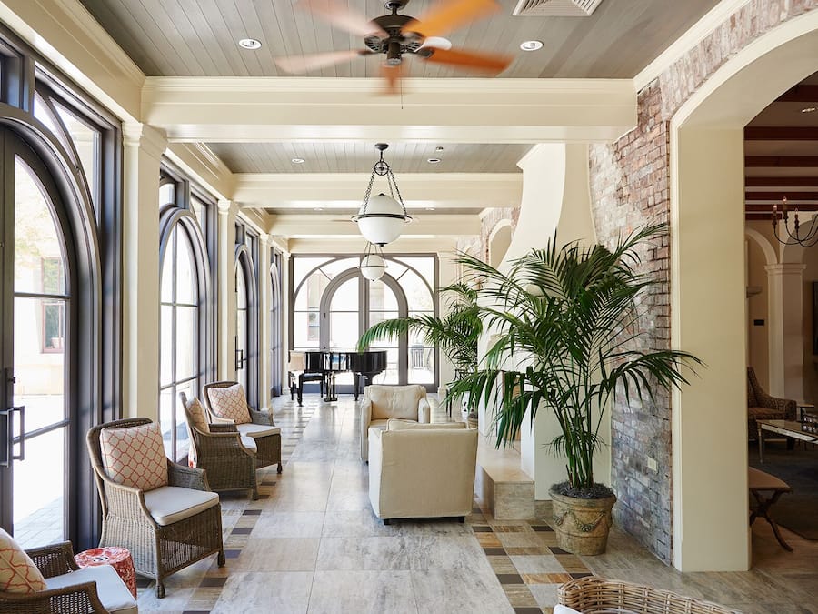 Sala de estar en el lobby