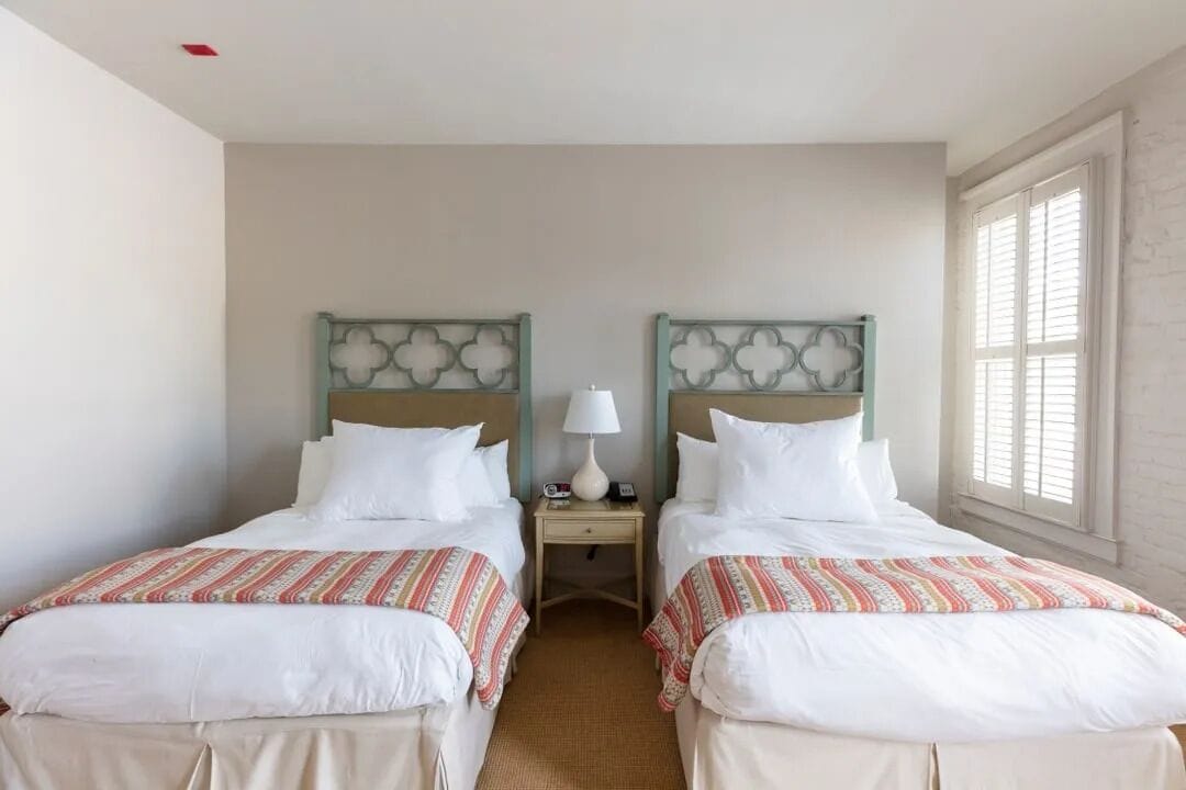 deluxe room, 2 double beds | in-room safe, individually decorated, individually furnished, desk