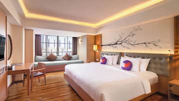 Minibar, in-room safe, desk, blackout curtains