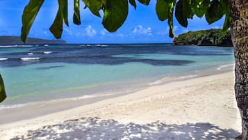 Beach nearby, white sand