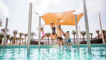 4 outdoor pools, open 7:00 AM to 8:00 PM, pool cabanas (surcharge)