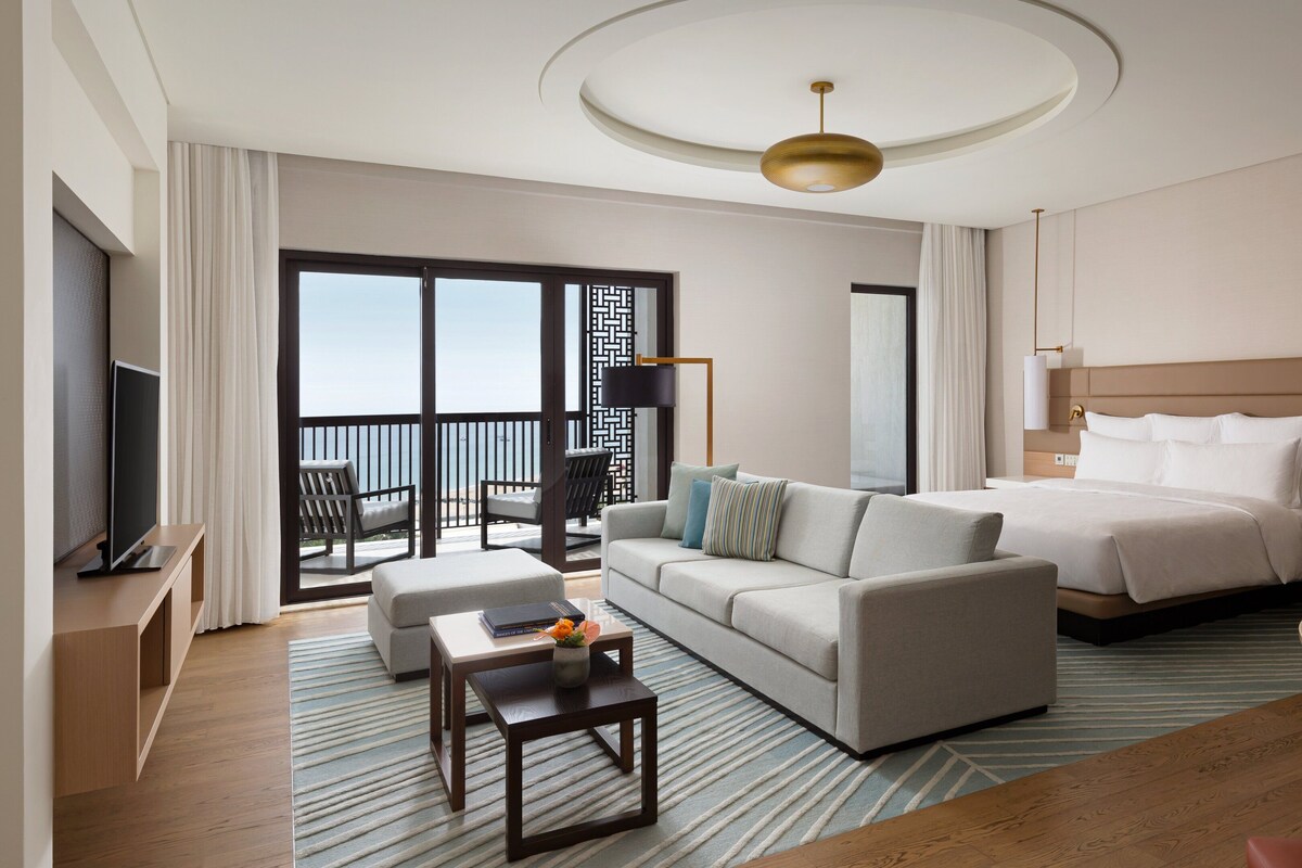 Peralatan tempat tidur premium, katil Select Comfort, bar mini 