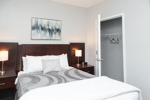 1 soverom, sengetøy av topp kvalitet og senger med overmadrass