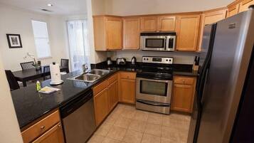 Villa, 3 Bedrooms | Private kitchen | Fridge, microwave, stovetop, dishwasher