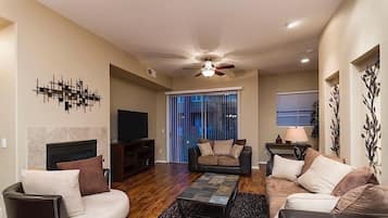 Condo, 3 Bedrooms | Living area | DVD player