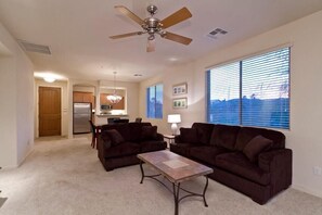 Condo, 2 Bedrooms | Living area | DVD player