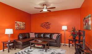 House, 3 Bedrooms | Living area | DVD player - Enchanted By Signature Vacation Rentals (Surprise)