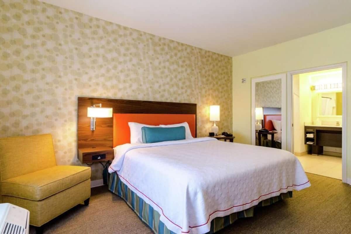 In-room safe, desk, laptop workspace, blackout drapes