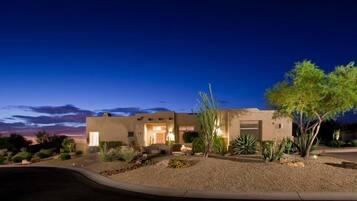 Front of property - evening/night