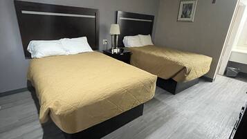 Standard Double Room, 2 Double Beds | Desk, free WiFi, bed sheets