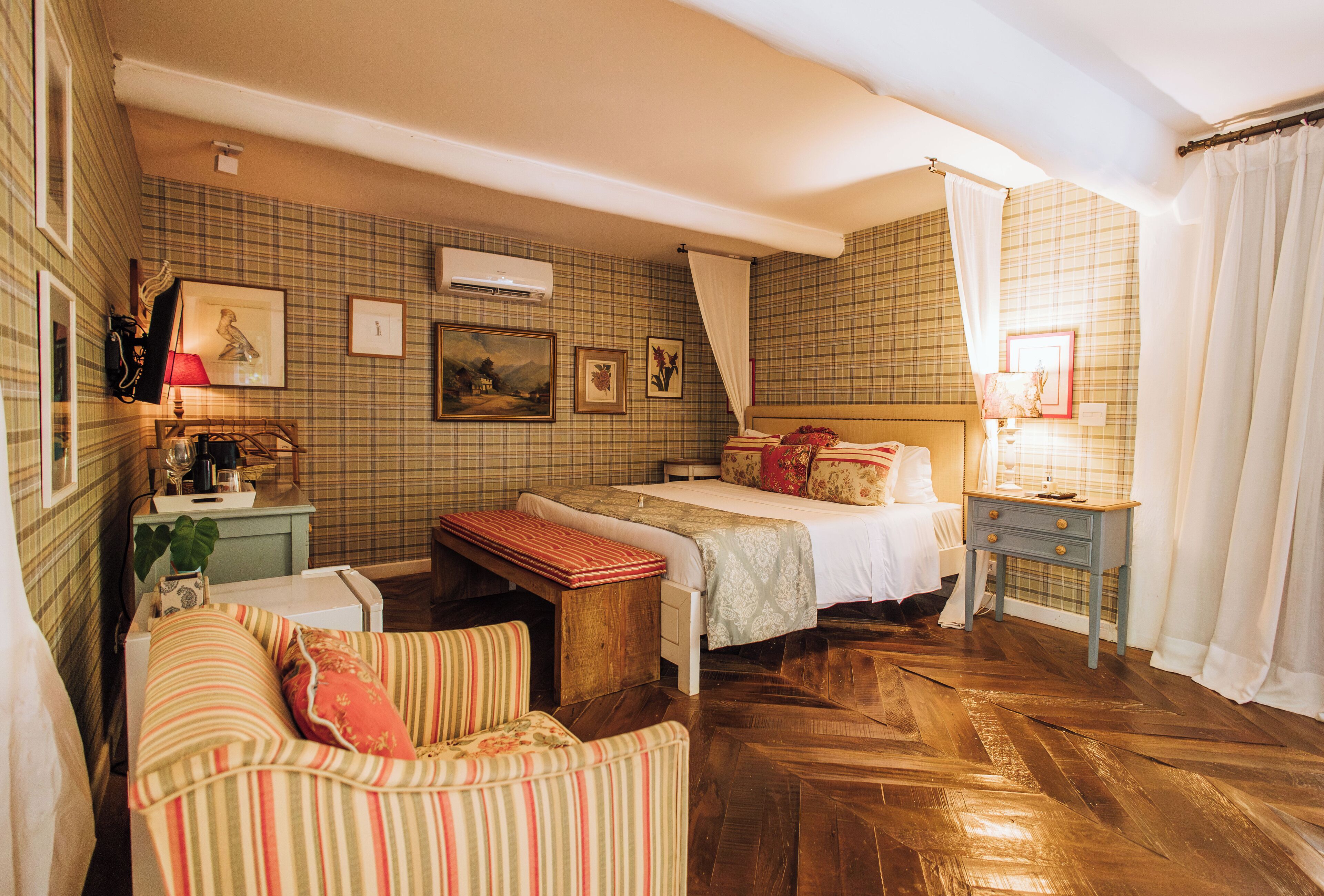 Draps en coton égyptien, literie de qualité supérieure, minibar