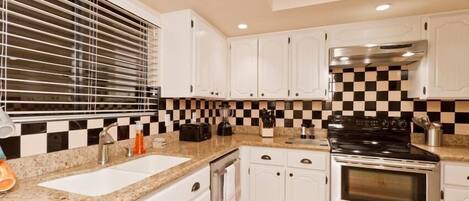 Condo, 3 Bedrooms | Private kitchen | Fridge, microwave, coffee/tea maker