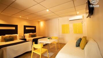 Family Triple Room, Private Bathroom | Free wired Internet, bed sheets