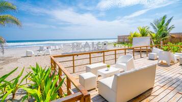 Vue depuis lâhĂ©bergement