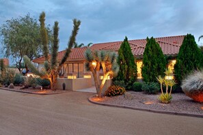 Front of property - evening/night