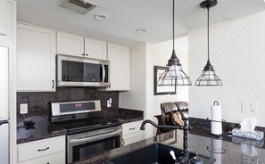 Condo, 1 Bedroom | Private kitchen | Fridge, microwave, coffee/tea maker