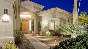 Front of property - evening/night