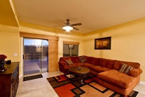 Condo, 4 Bedrooms, Pool View | Living area