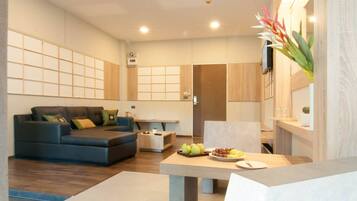 Suite | Living room | 32-inch LCD TV with cable channels, TV