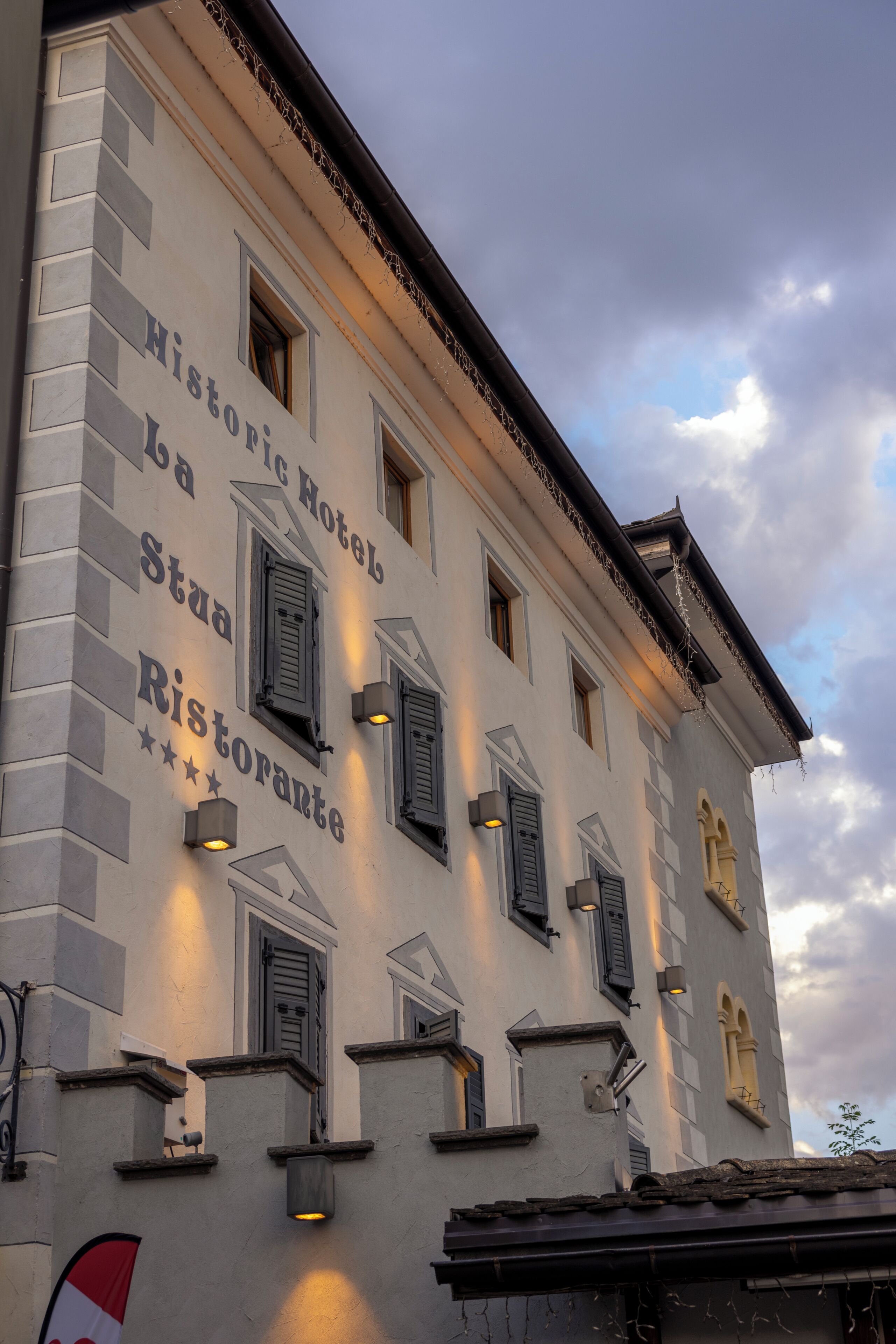 Front of property – evening/night