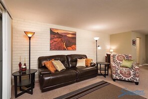 Condo, 1 Bedroom, Mountain View | Living area | DVD player