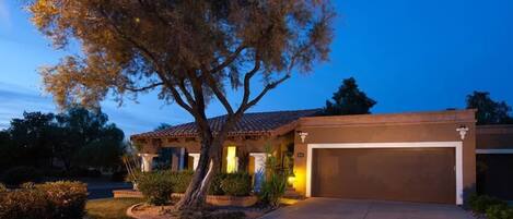 Front of property - evening/night