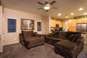 Condo, 4 Bedrooms, Pool View | Living area | DVD player - Madelines Cottage By Signature Vacation Rentals (Surprise)