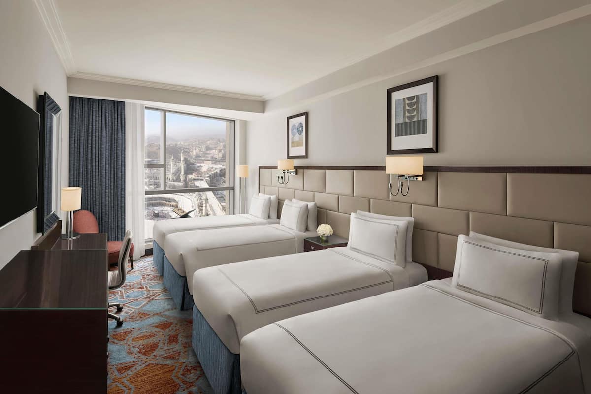 Classic Room, 2 Single Beds (Haram View) | Premium bedding, memory-foam beds, in-room safe, desk