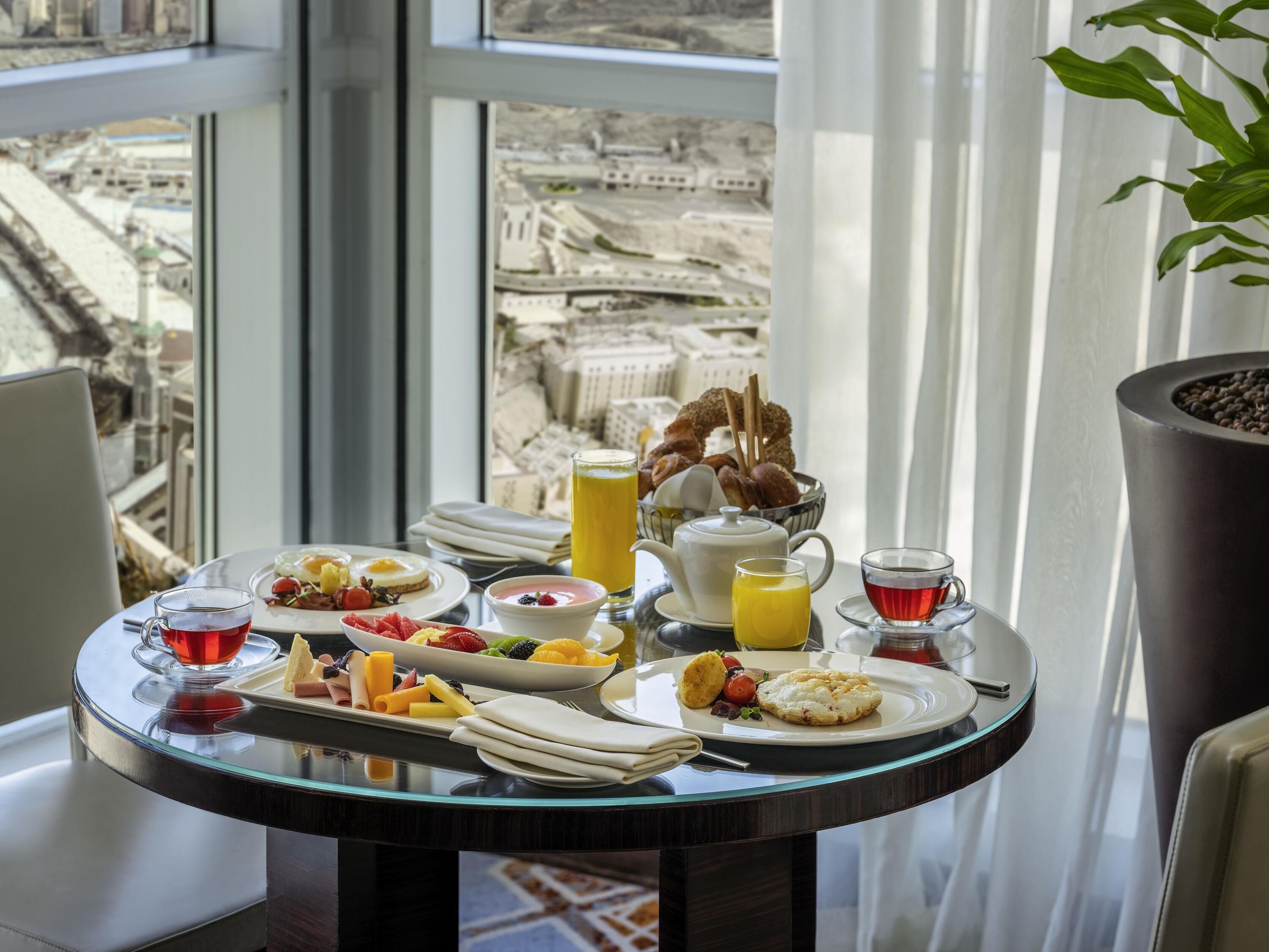 Premium bedding, memory-foam beds, in-room safe, desk