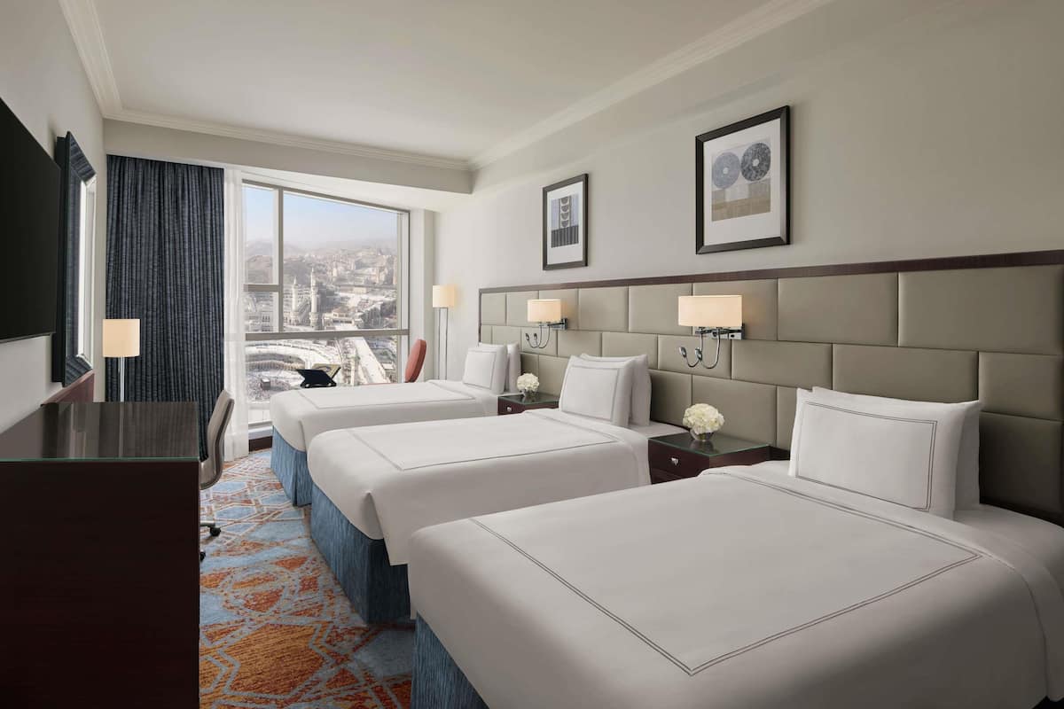 Classic Room, Twin Bed, Partial Haram View | Premium bedding, memory foam beds, in-room safe, desk