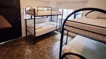 Standard Quadruple Room, 1 Bedroom, Shared Bathroom | In-room safe, free WiFi, bed sheets