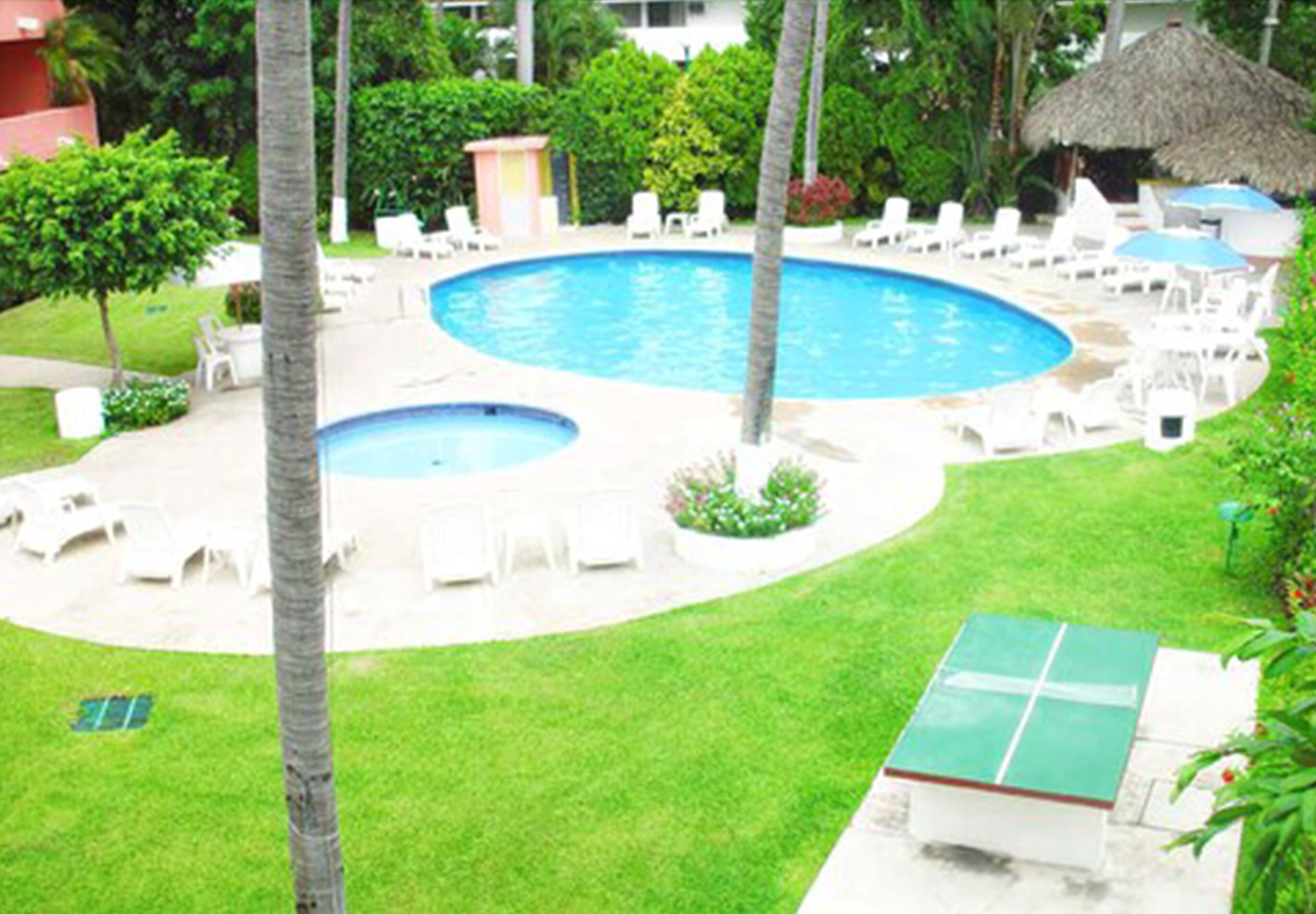 outdoor pool, open 8:00 am to 8:00 pm, pool umbrellas, pool loungers