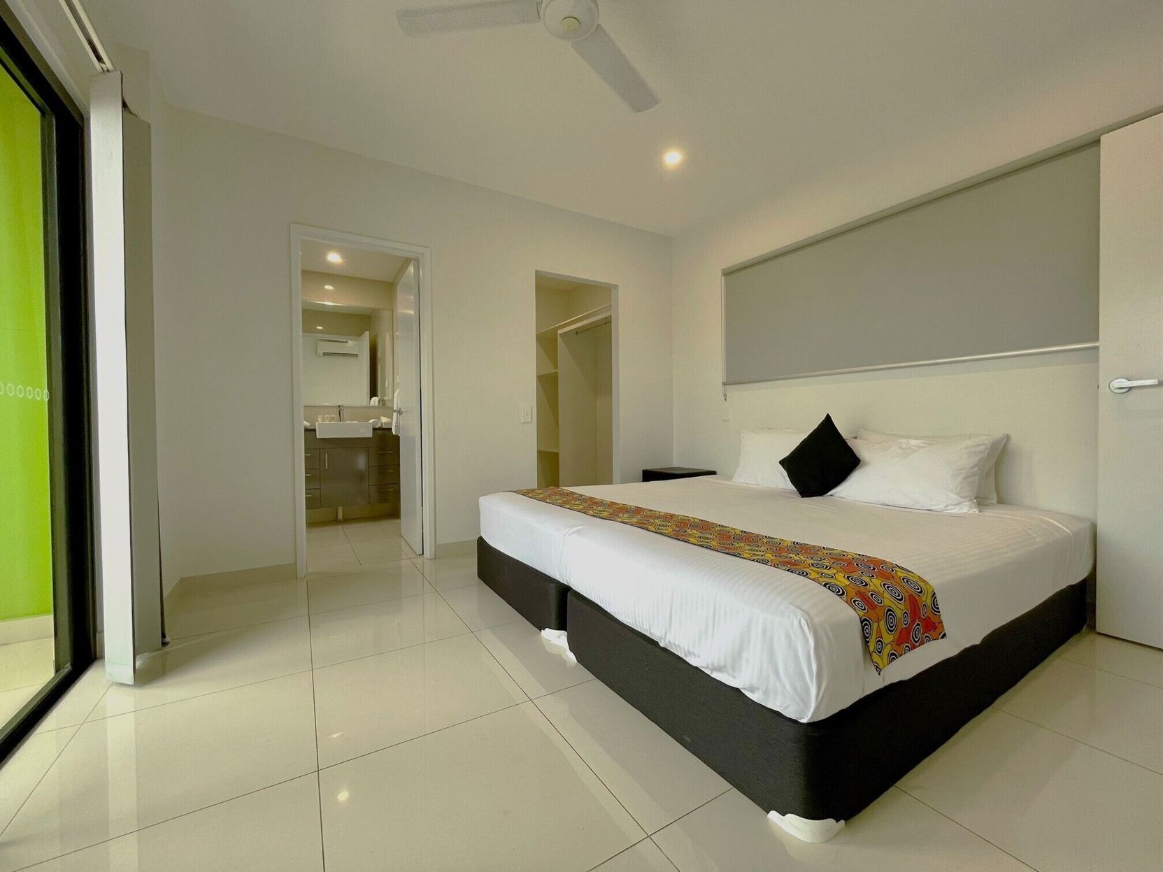 Premium bedding, soundproofing, iron/ironing board