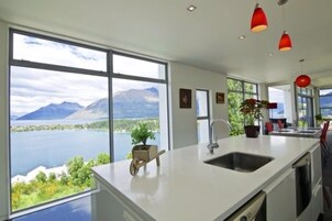 Studio, 2 Bedrooms, Lake View | Private kitchen | Fridge, microwave, coffee/tea maker, electric kettle