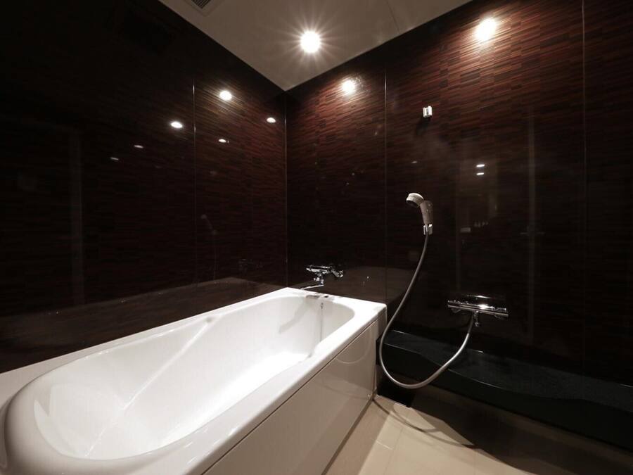 Separate bathtub and shower, jetted bath, free toiletries, hair dryer